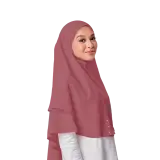 Hayyan Khimar in Dusty Pink