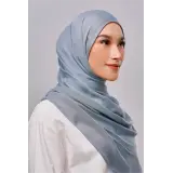 Qadira Rayon Basic Scarf in Monument Blue