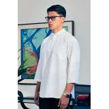 Kurta Kersani Cekak Musang in Off White