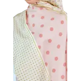Petals and Polkas Printed Shawl in Pink Strawberrytart