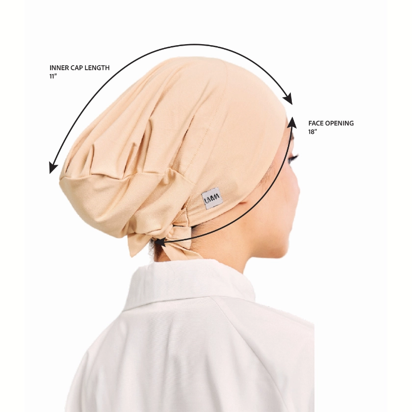 Salma Inner Cap in Ruth Grey measurement guide