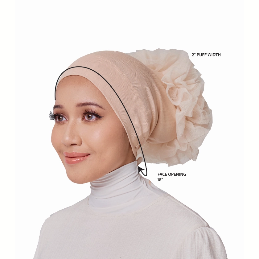Suri Volumnizer Inner in Tweed Brown measurement guide