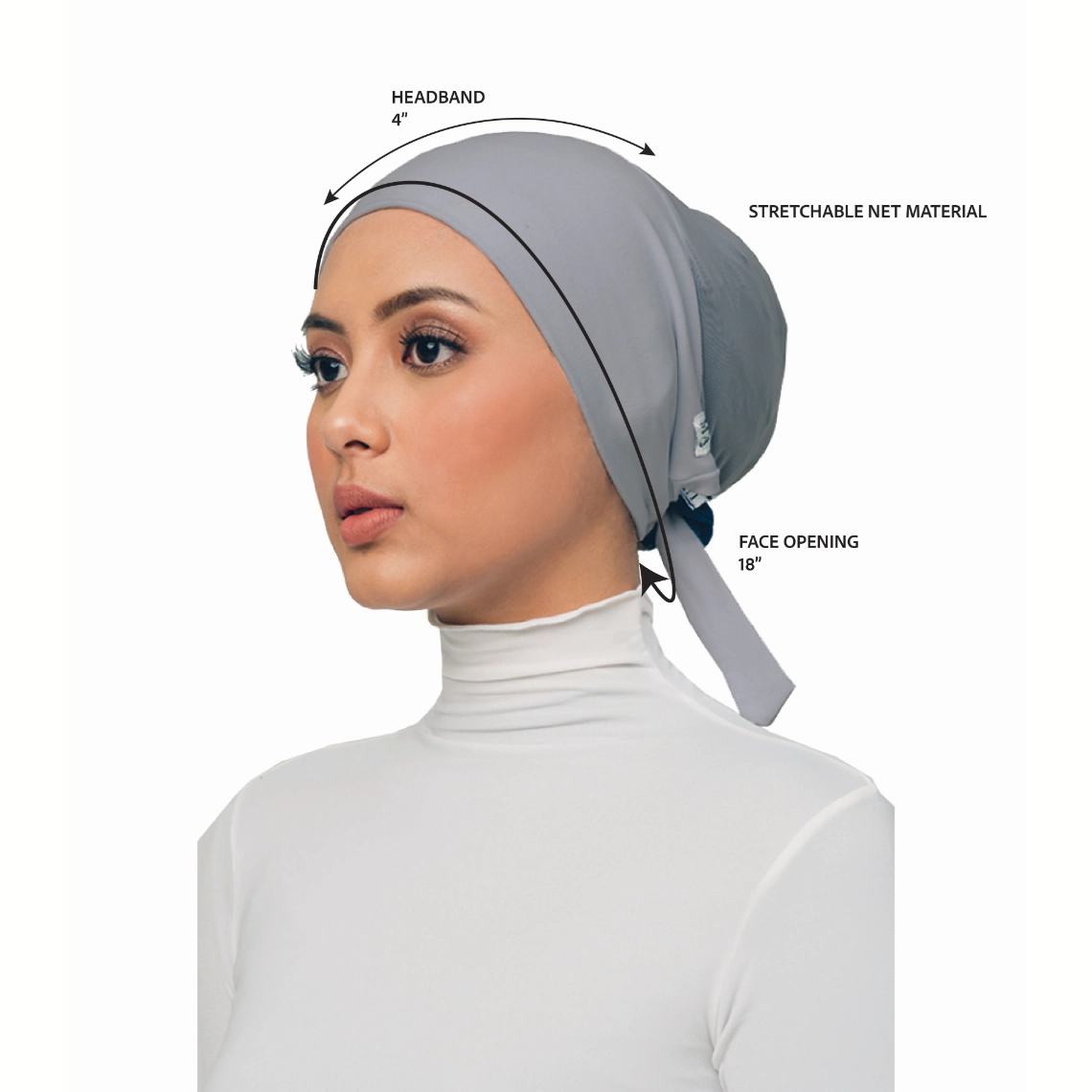 UMMA Inner Net in Off White measurement guide