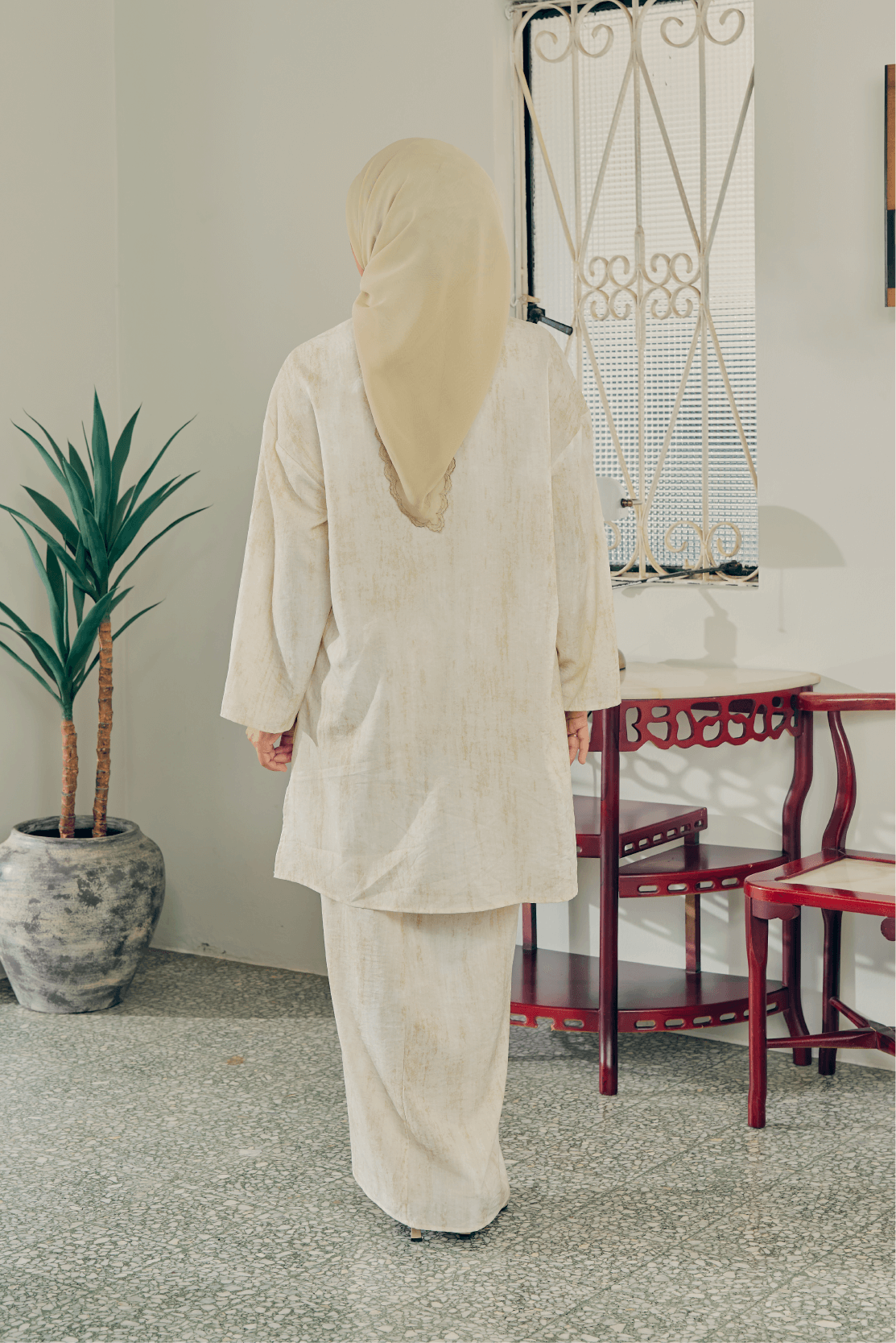 Kebarung Puspa Pario Set in Limau Lime