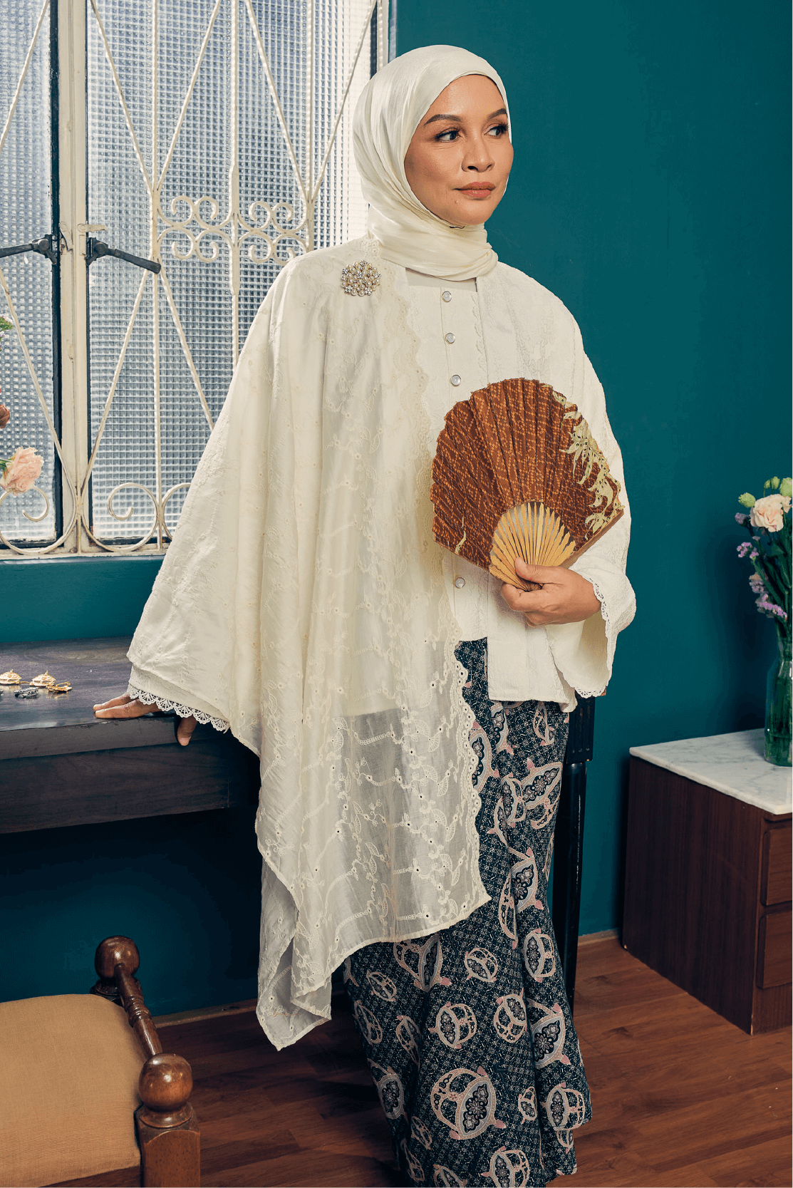 Wulan Pareo Skirt in Kelam Black