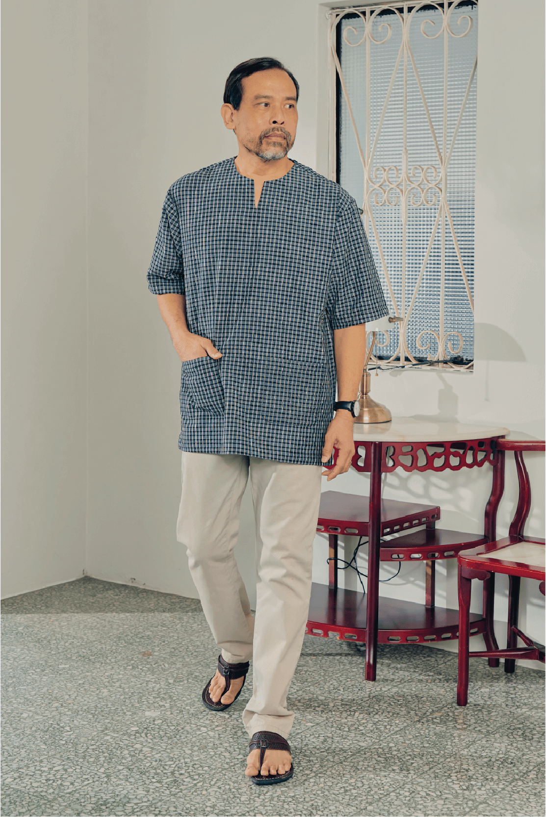 UMMA Kurta Mega in Mendung Black