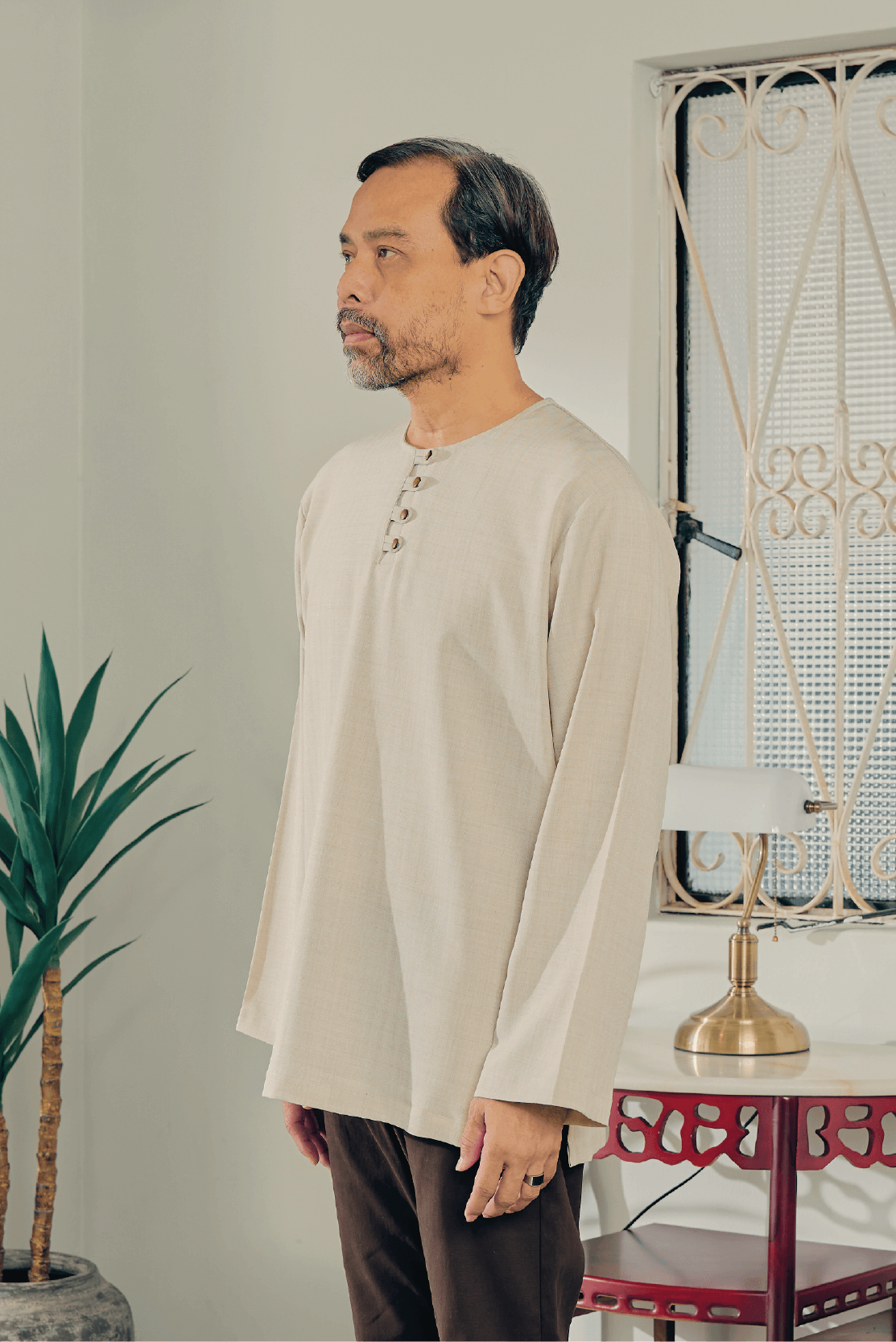 UMMA Kurta Jong in Mengkuang Beige
