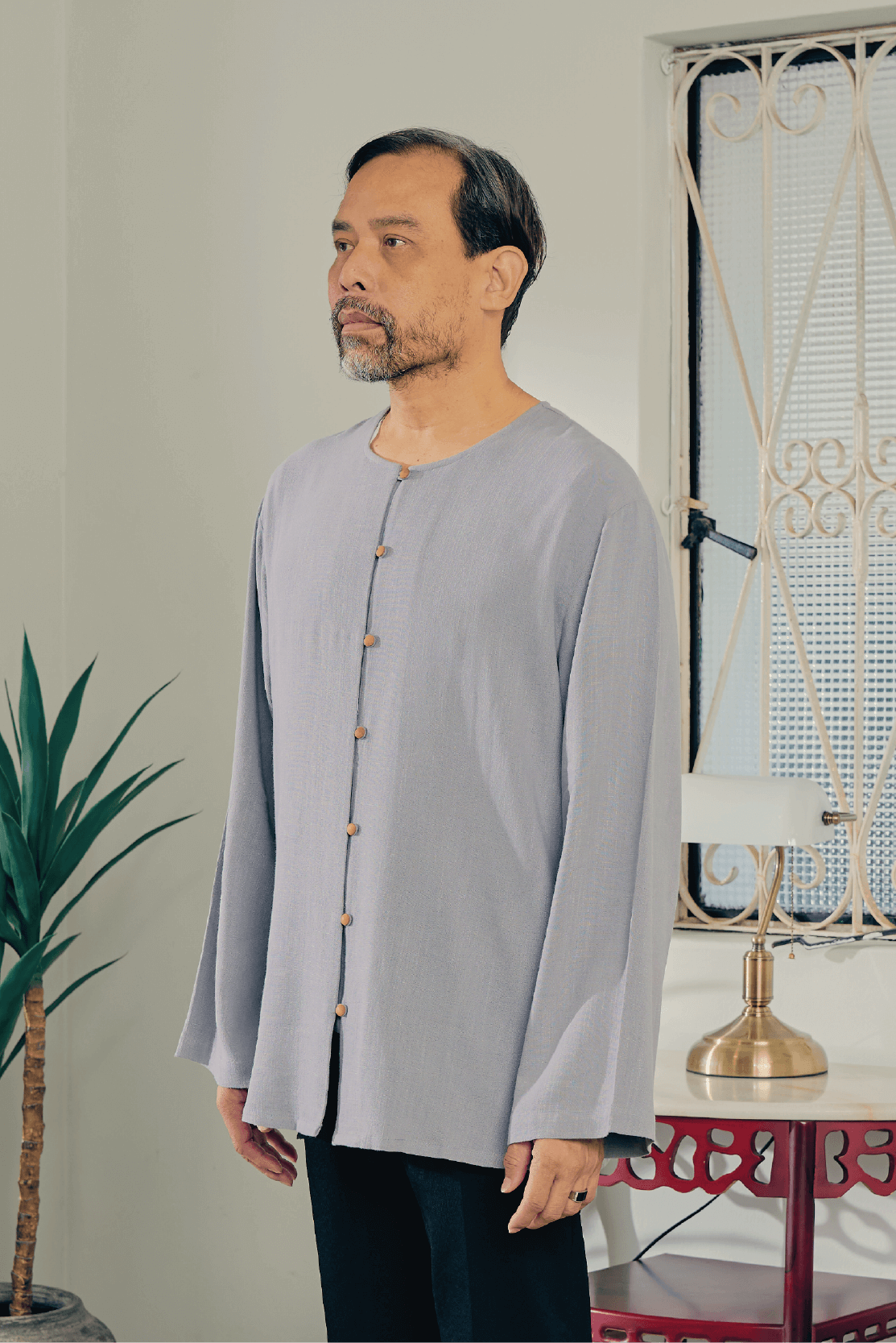 UMMA Kurta Budi in Abu Grey