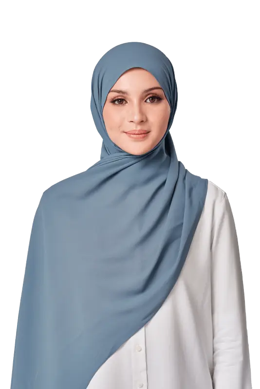 Almas Basic Scarf in Babylone Blue