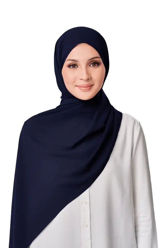 Almas Basic Scarf in Evening Navy