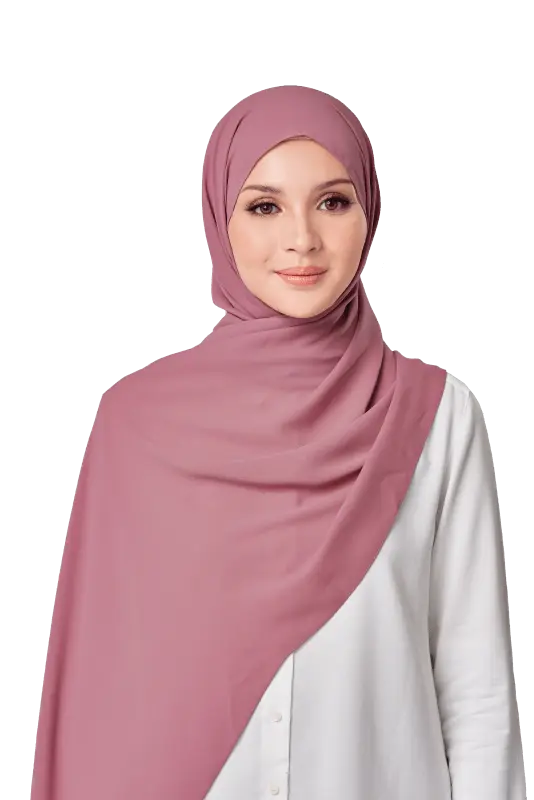 Almas Basic Scarf in Purple Potion