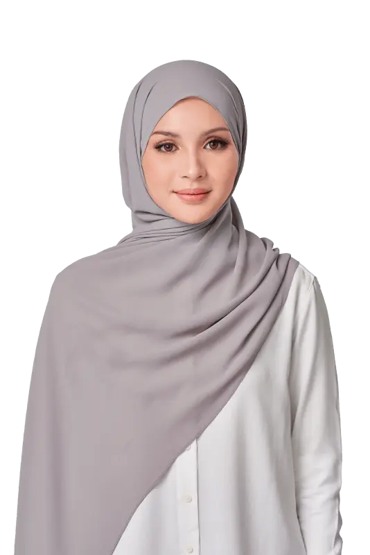 Almas Basic Scarf in Shady Grey