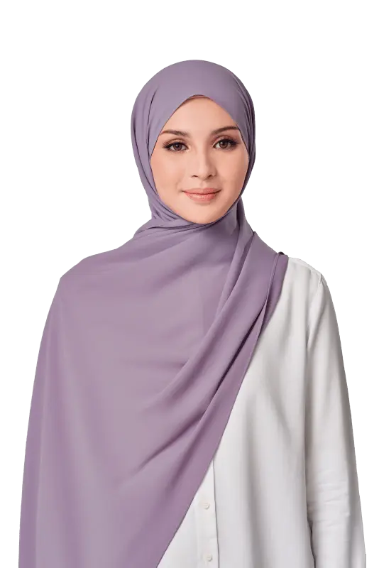 Almas Basic Scarf in Soft Violet
