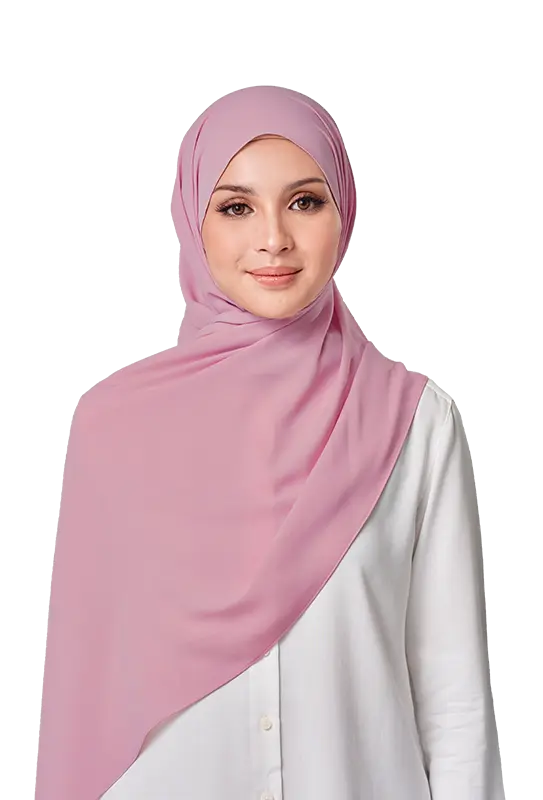 Almas Basic Scarf in Sea Pink