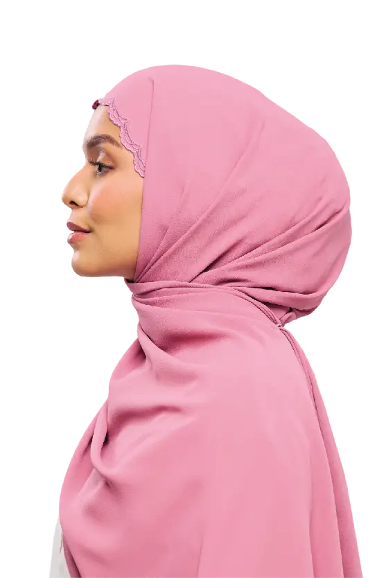Sulam Kenanga Scarf in Butir Star Purple