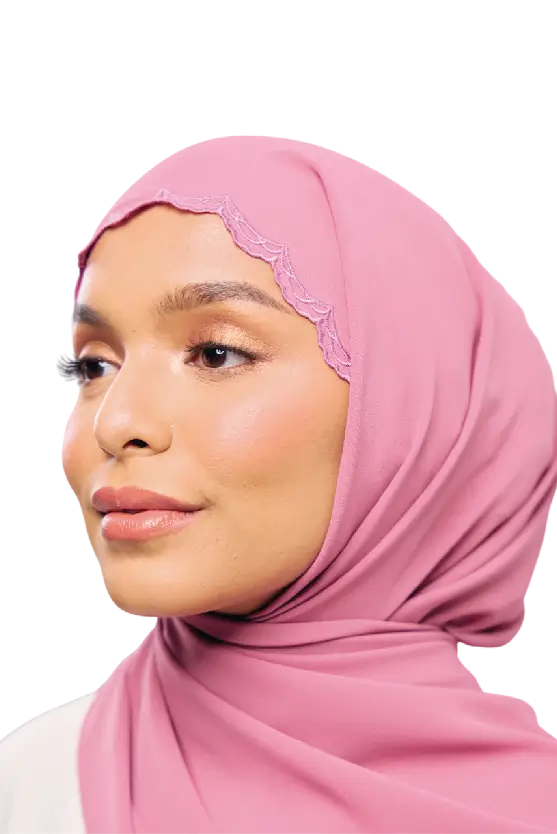 Sulam Kenanga Scarf in Butir Star Purple