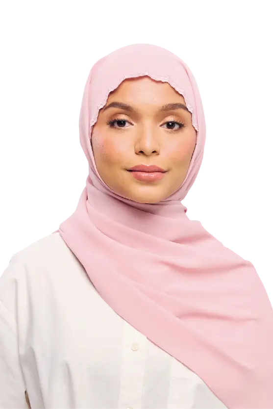 Sulam Kenanga Scarf in Orked Blush
