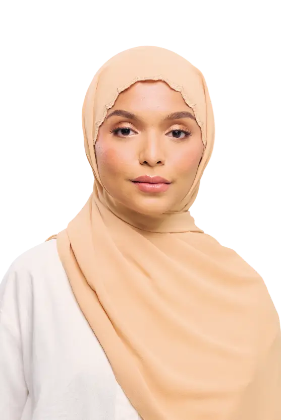 Sulam Kenanga Scarf in Rotan Brown