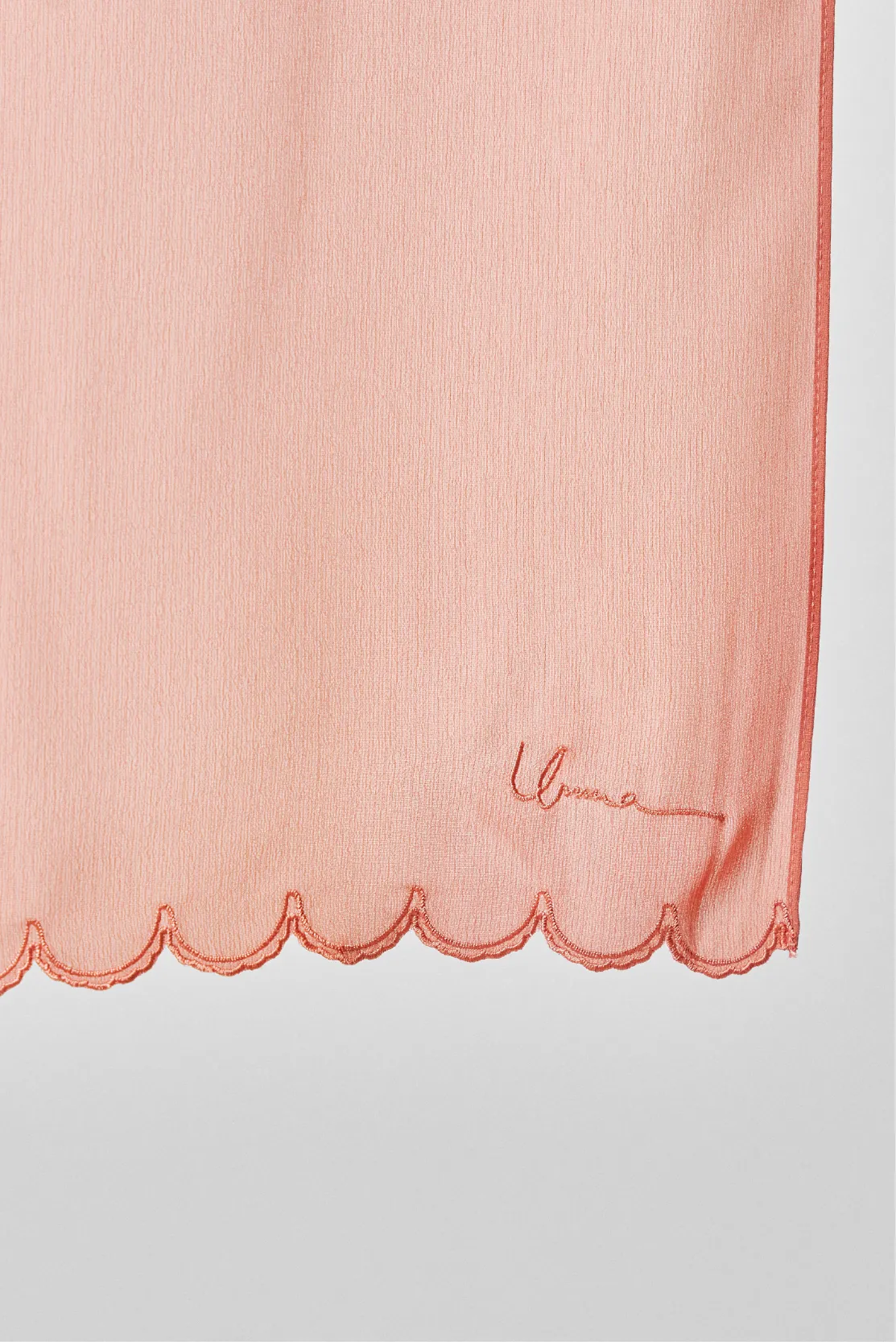 Sulam Delima Scarf in Mineral Red