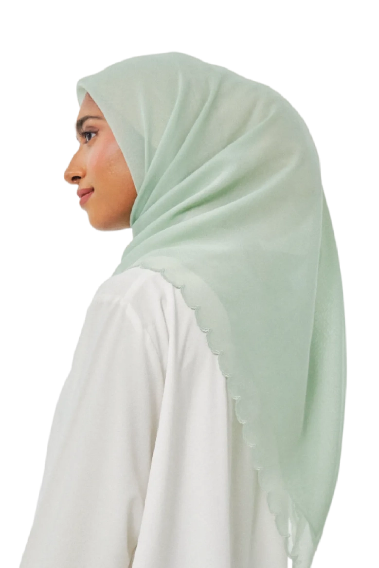 Sulam Cempaka Square in Seafoam Green