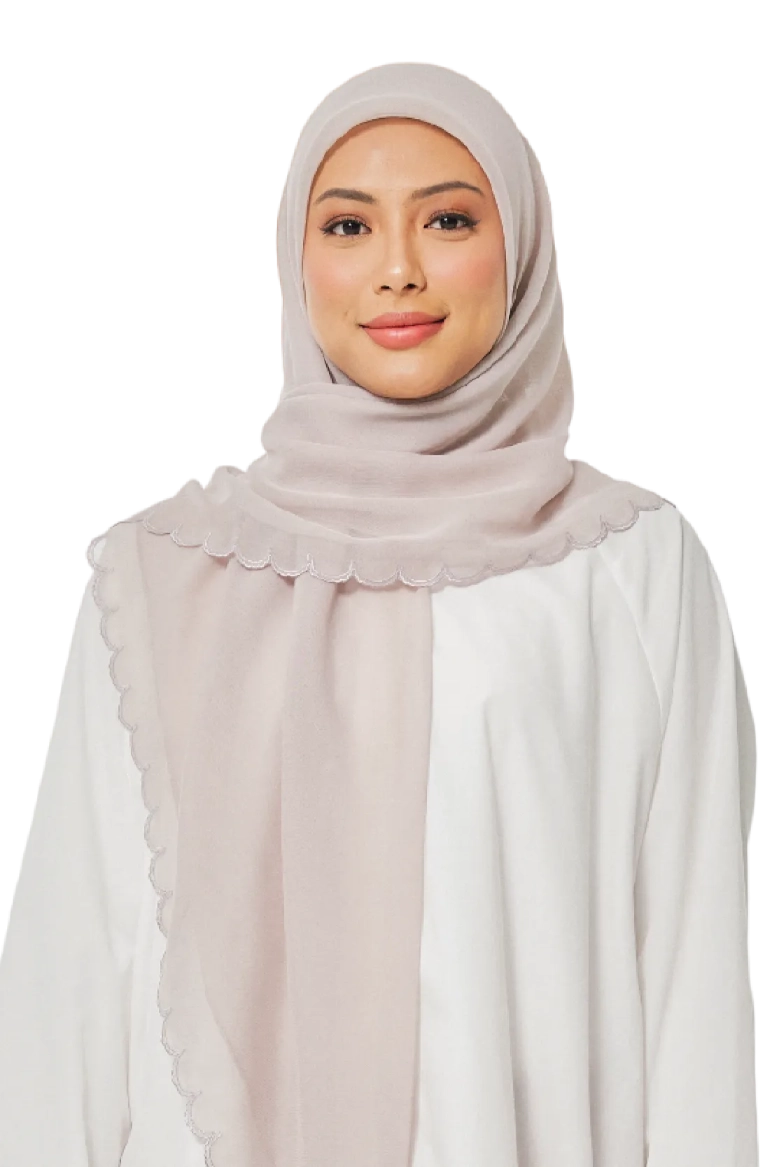 Sulam Cempaka Square in Shadow Grey