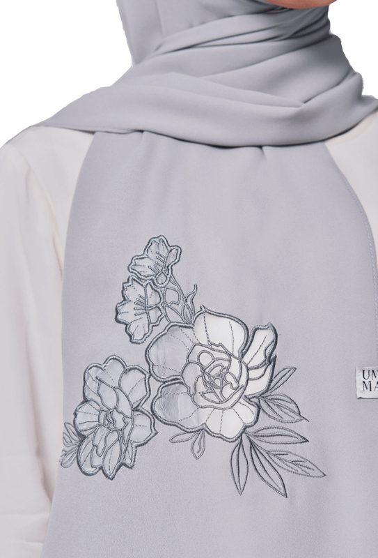 Sulam Kirana Scarf in Lilac Grey