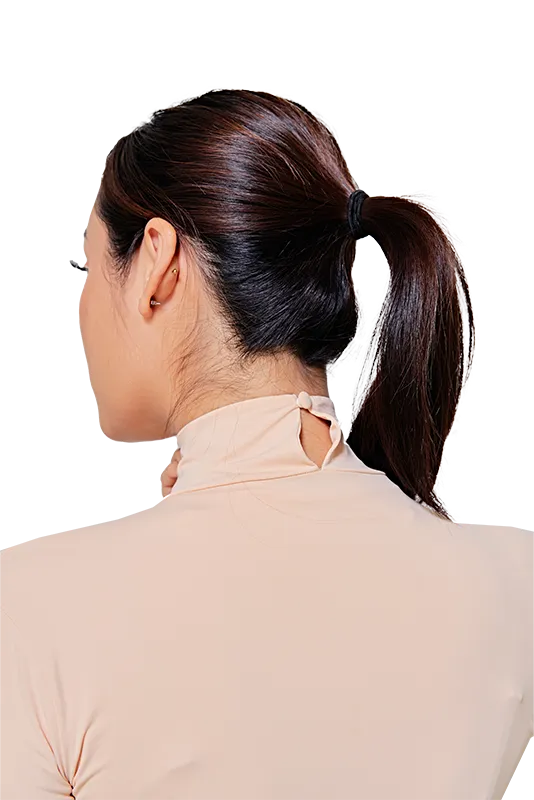 Inner Dress Turtleneck Long Sleeve in Beige
