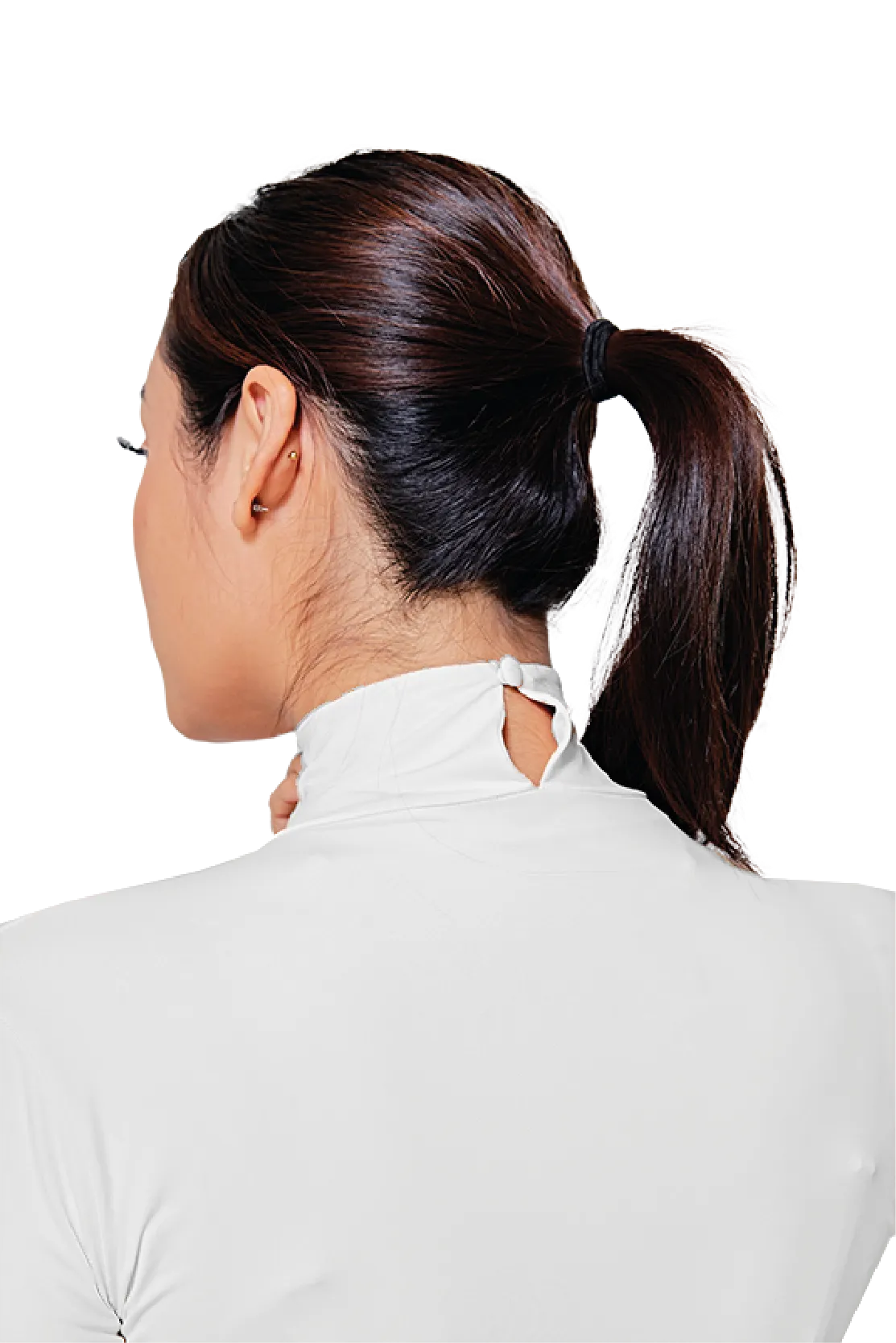 Inner Dress Turtleneck Long Sleeve in White