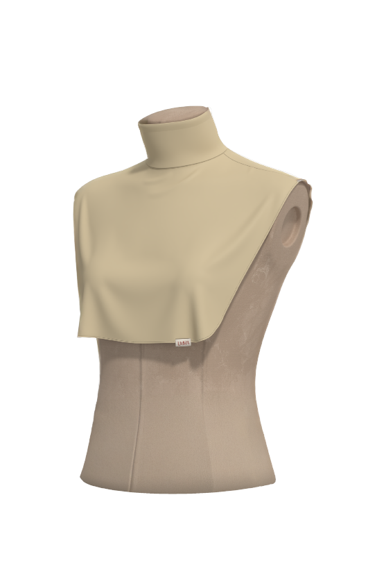 Naila Neck Bib Inner in Beige