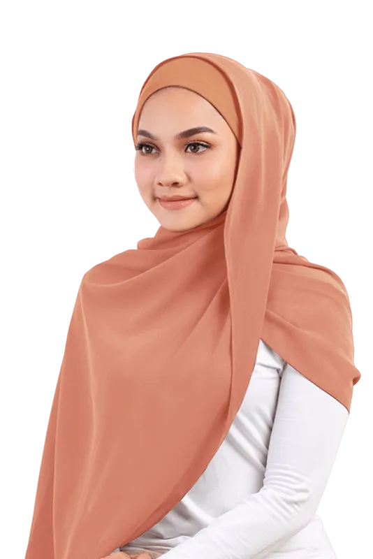 Ayra Semi Instant Scarf in Coral