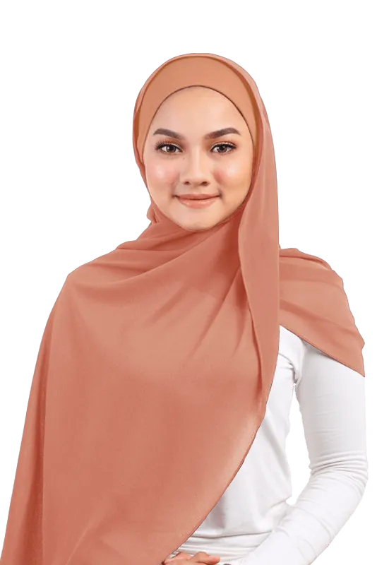 Ayra Semi Instant Scarf in Coral