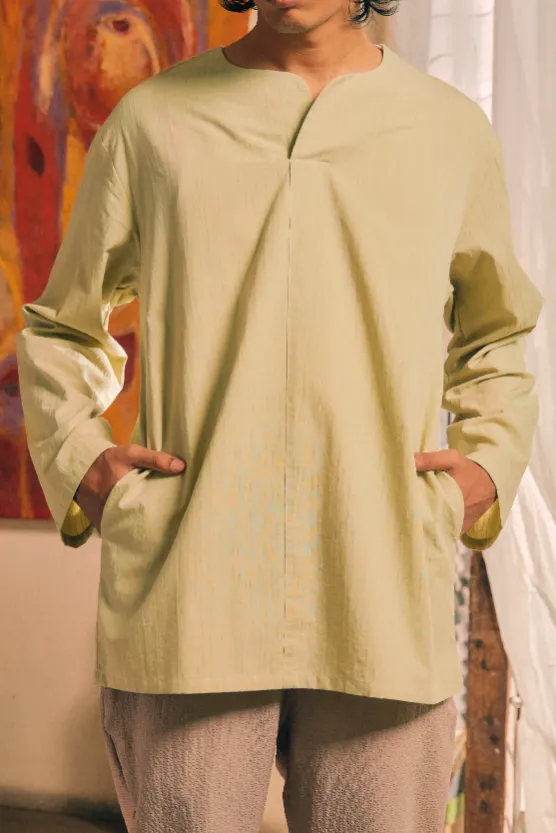 Kurta Purnama in Olive