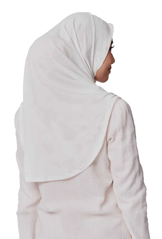 Haniyya Instant Scarf in Pearly White