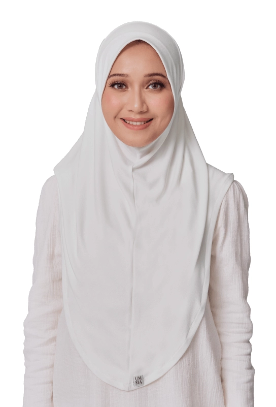 Haniyya Instant Scarf in Pearly White
