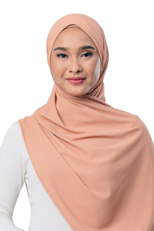 Jet Setter Scarf in Peach