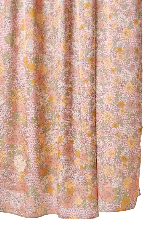 Florescence Satin Silk Printed Scarf In Yellow Daisy