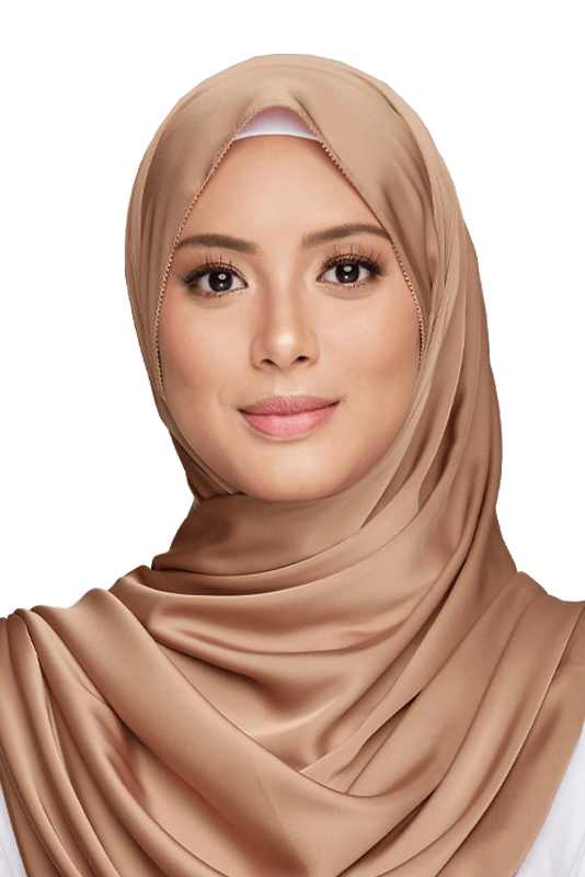 Nour Satin Silk in Brown