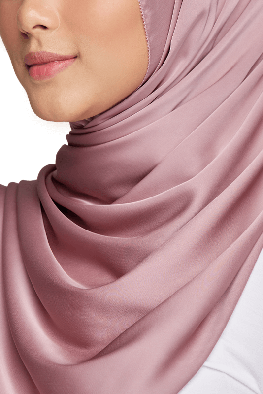Nour Satin Silk in Dusty Pink
