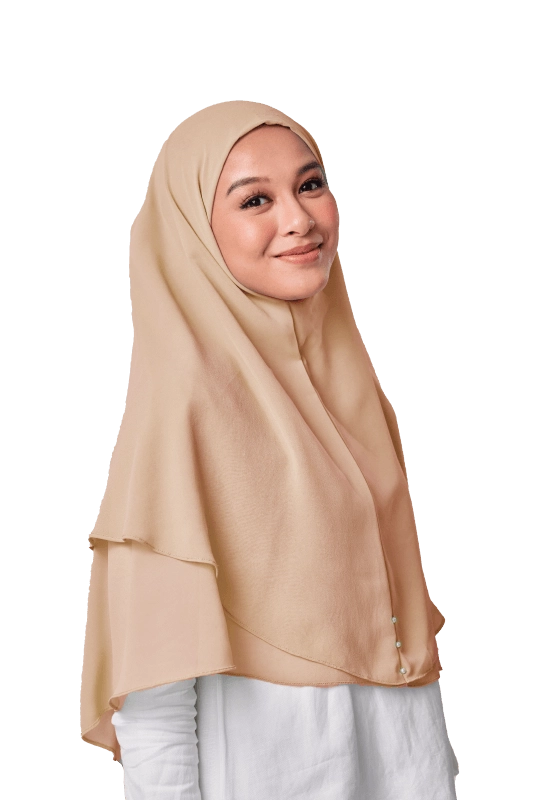 Hayyan Khimar in Brown