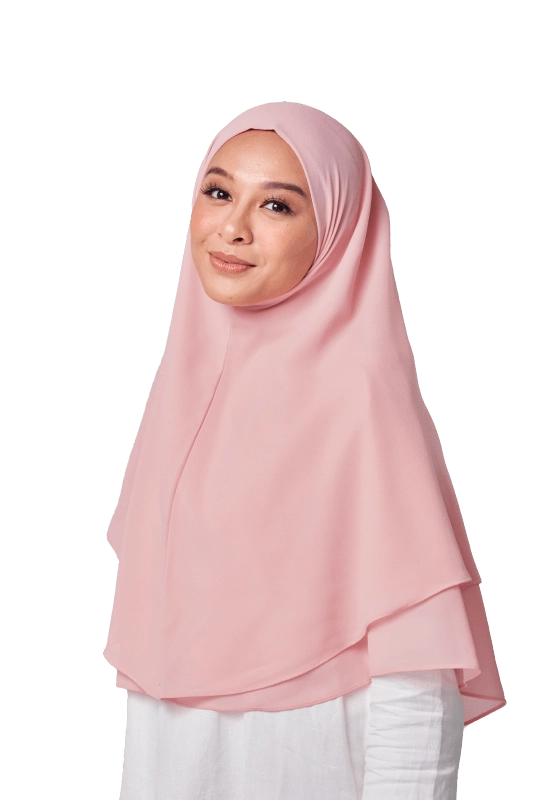 Hayyan Khimar in Light Pink