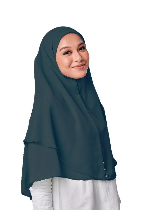 Hayyan Khimar in Turquoise