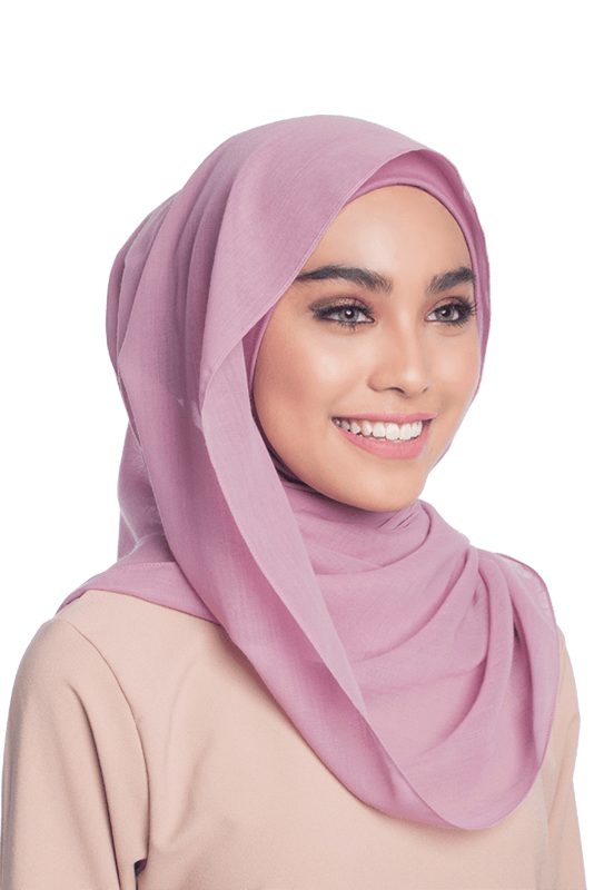 Aisya Semi Instant Scarf in Cherry Blossom Pink