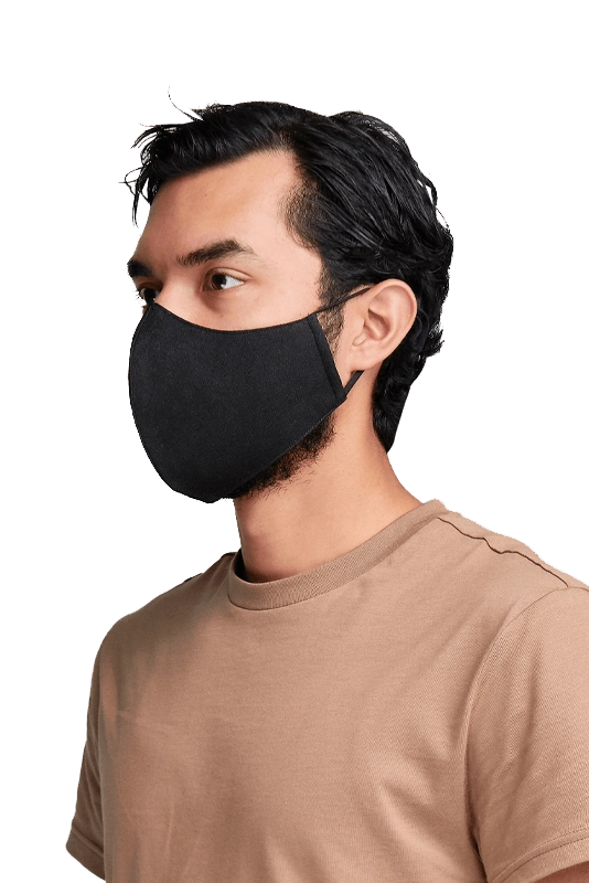 Face Mask with Ear Loop Black
