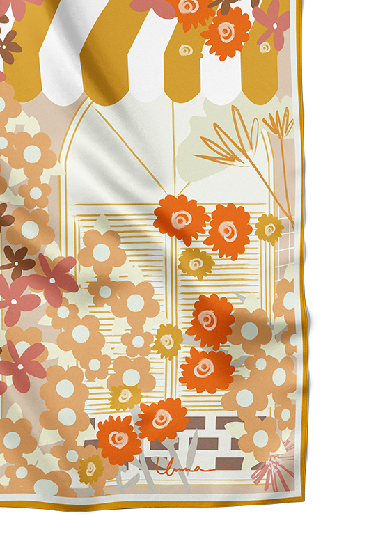 Hadiqa Printed Square in Summer