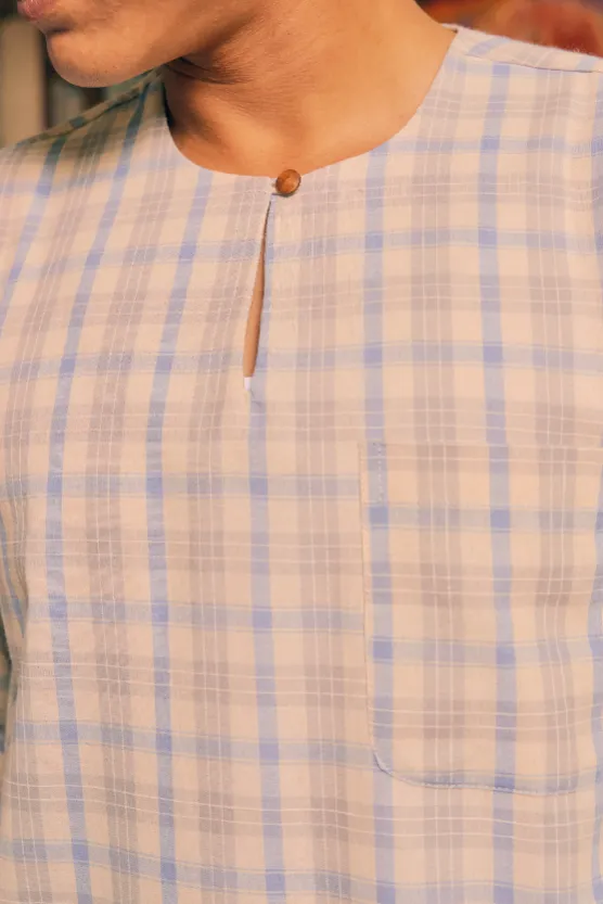 Kurta Arjuna in Beige