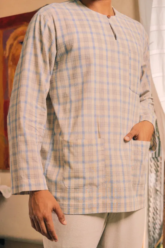 Kurta Arjuna in Beige