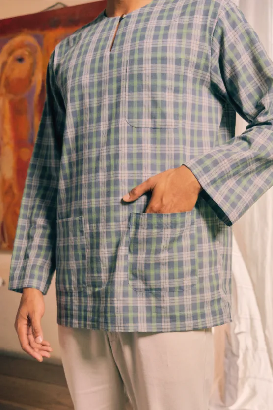 Kurta Arjuna in Blue