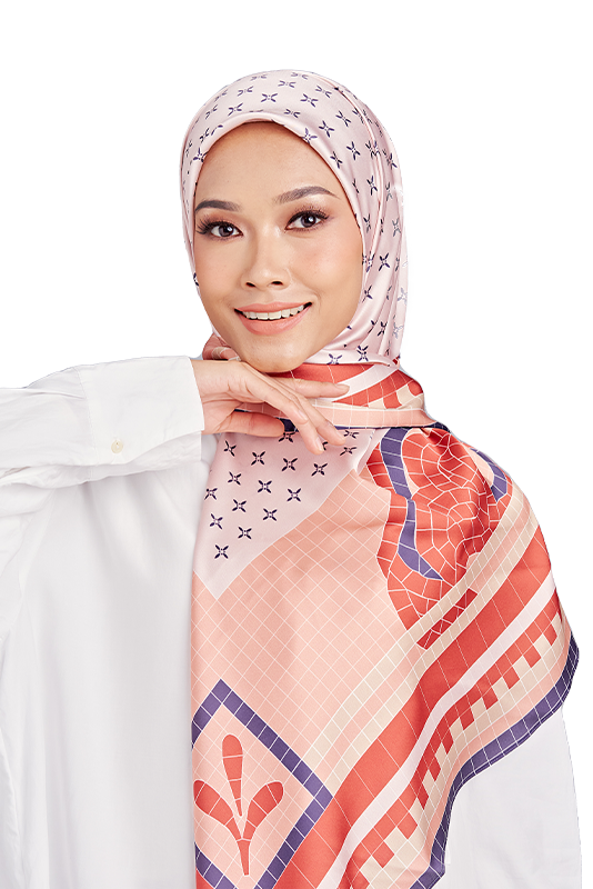 Mozayk Printed Square in Attica Brown