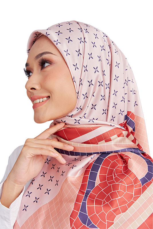 Mozayk Printed Square in Attica Brown