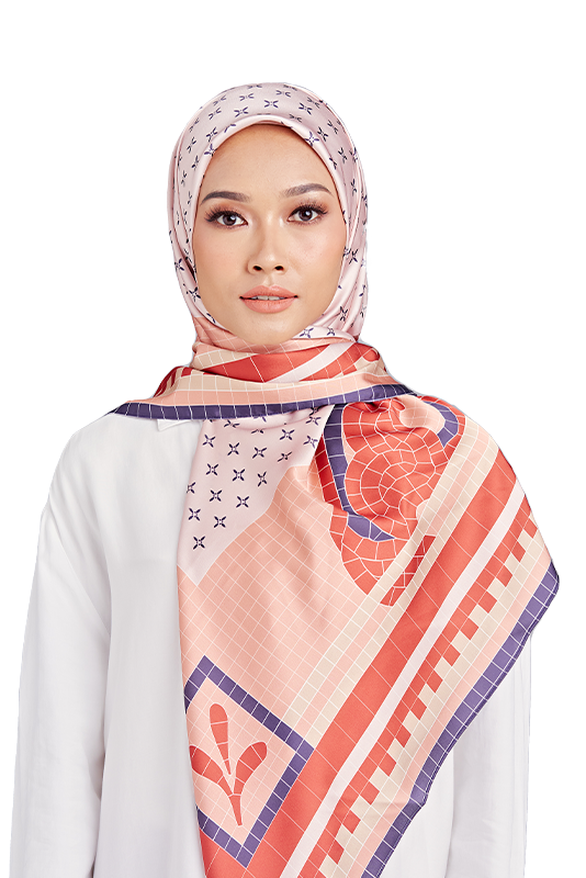 Mozayk Printed Square in Attica Brown